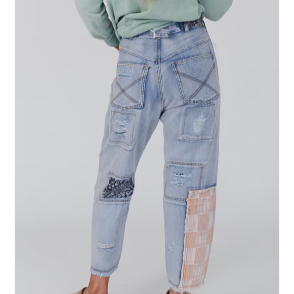 OFFSHORE PATCHWORK DETAIL PANTS - Picture 3 of 7